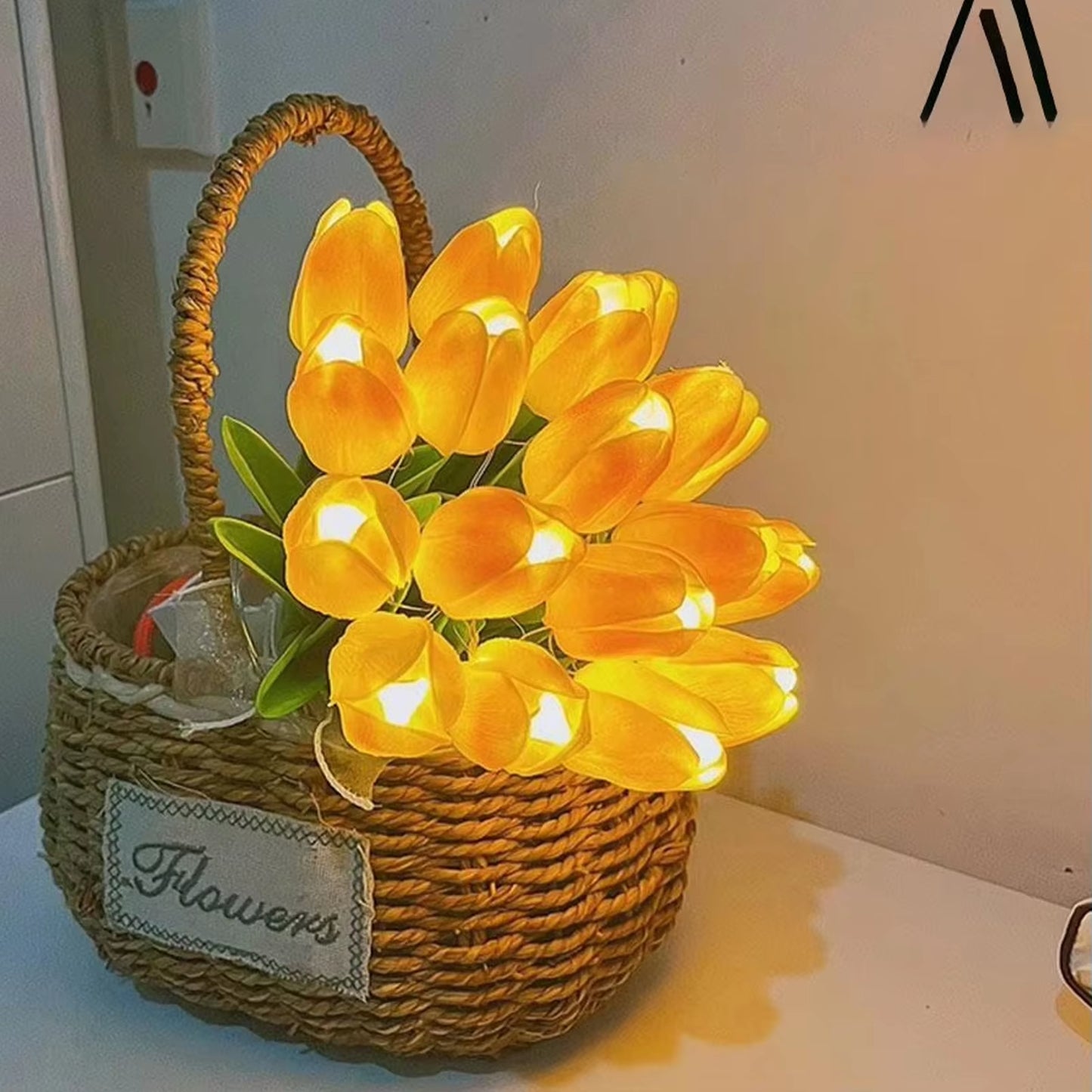 Tulip Simulation Flower Luminous LED Tulip Bouquet Tulip Night Lamp Christmas Gift Valentine'S Day Flower Home Decor